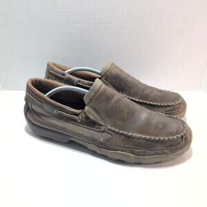 Twisted X Slip On Driving Moc Men's Loafers Size 13W MDMS002